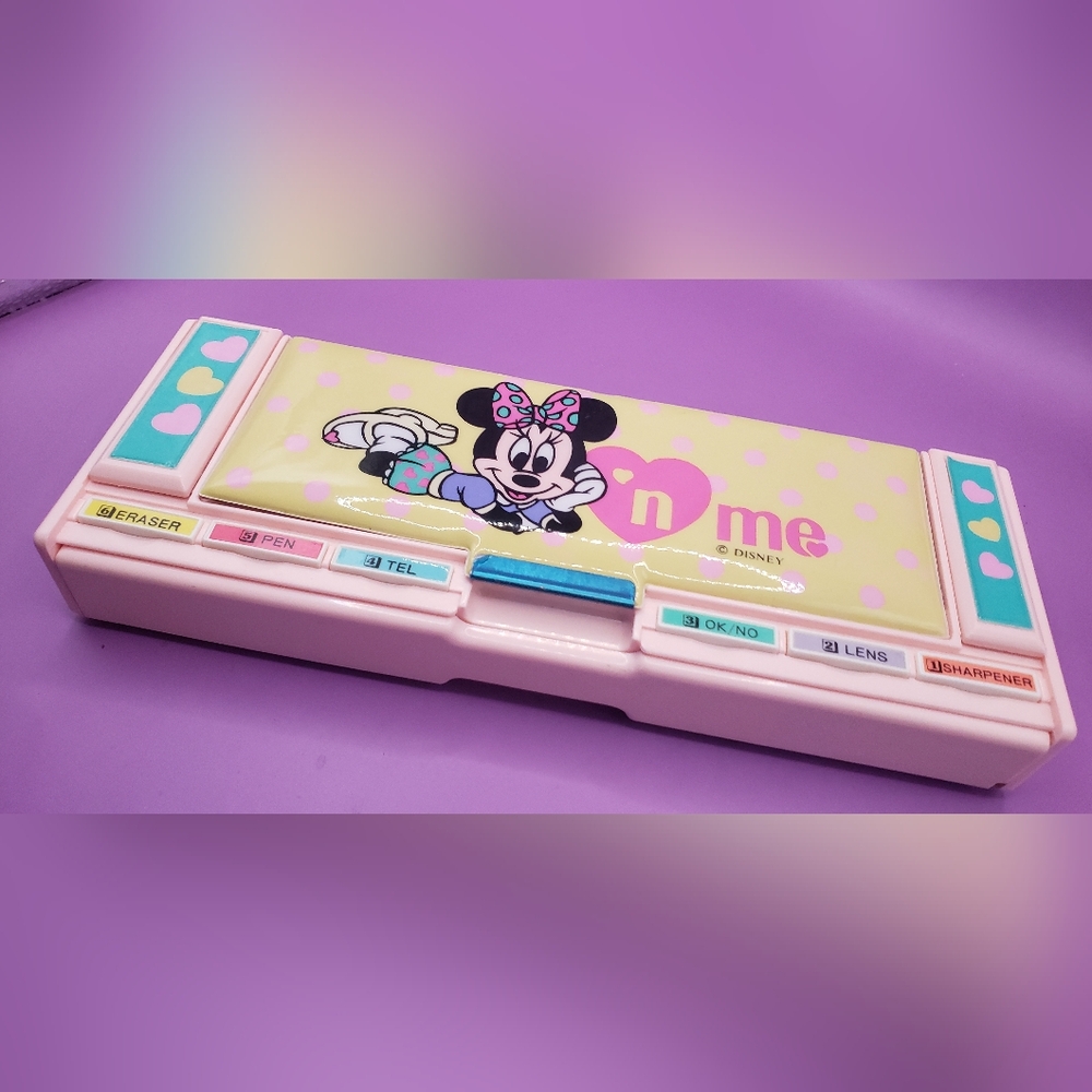 Vintage Disney Minnie N Me multi-functional pencil case/organizer